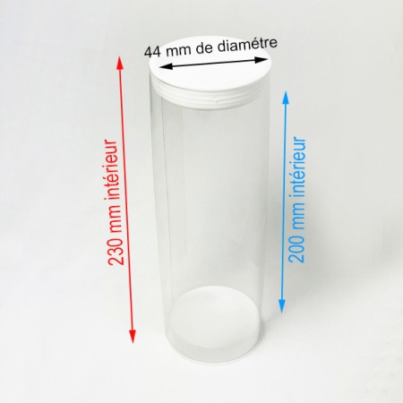 Petite boite ronde transparente