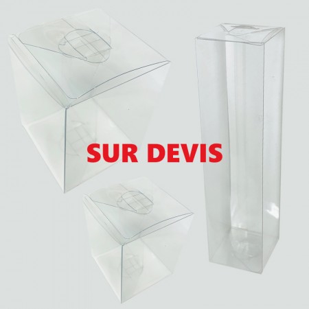 Boîte acrylique Tube vide (transparent, plastique, 292g) comme goodies  publicitaires Sur